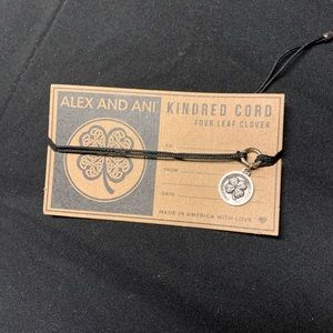 Four Leaf Clover Alex and Ani Cord Bracelet
